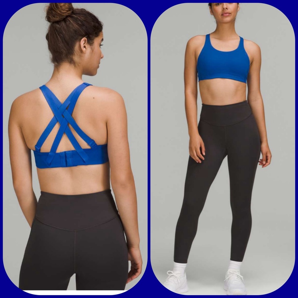 Lululemon Energy Bra High Support 38DD NWT Blazer Blue Tone sports bra